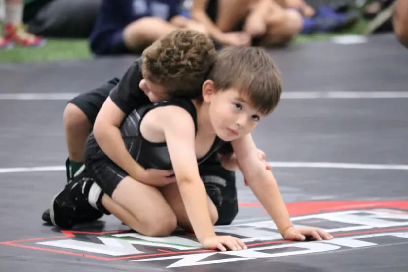 picture of kid wrestling